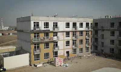Аэросъемка на стройке